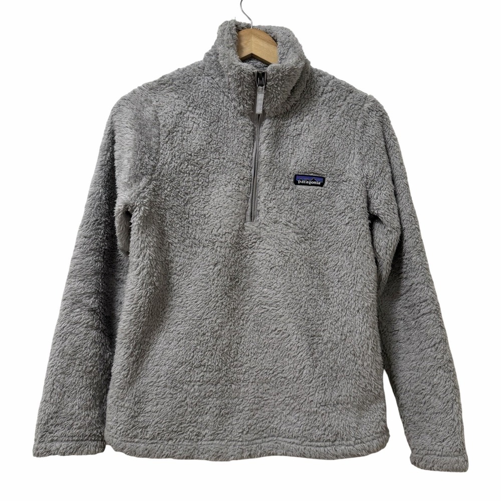 Patagonia Womens Los Gatos 1/4 Zip Fleece‎ Sweater Size S Gray Outdoor Granola